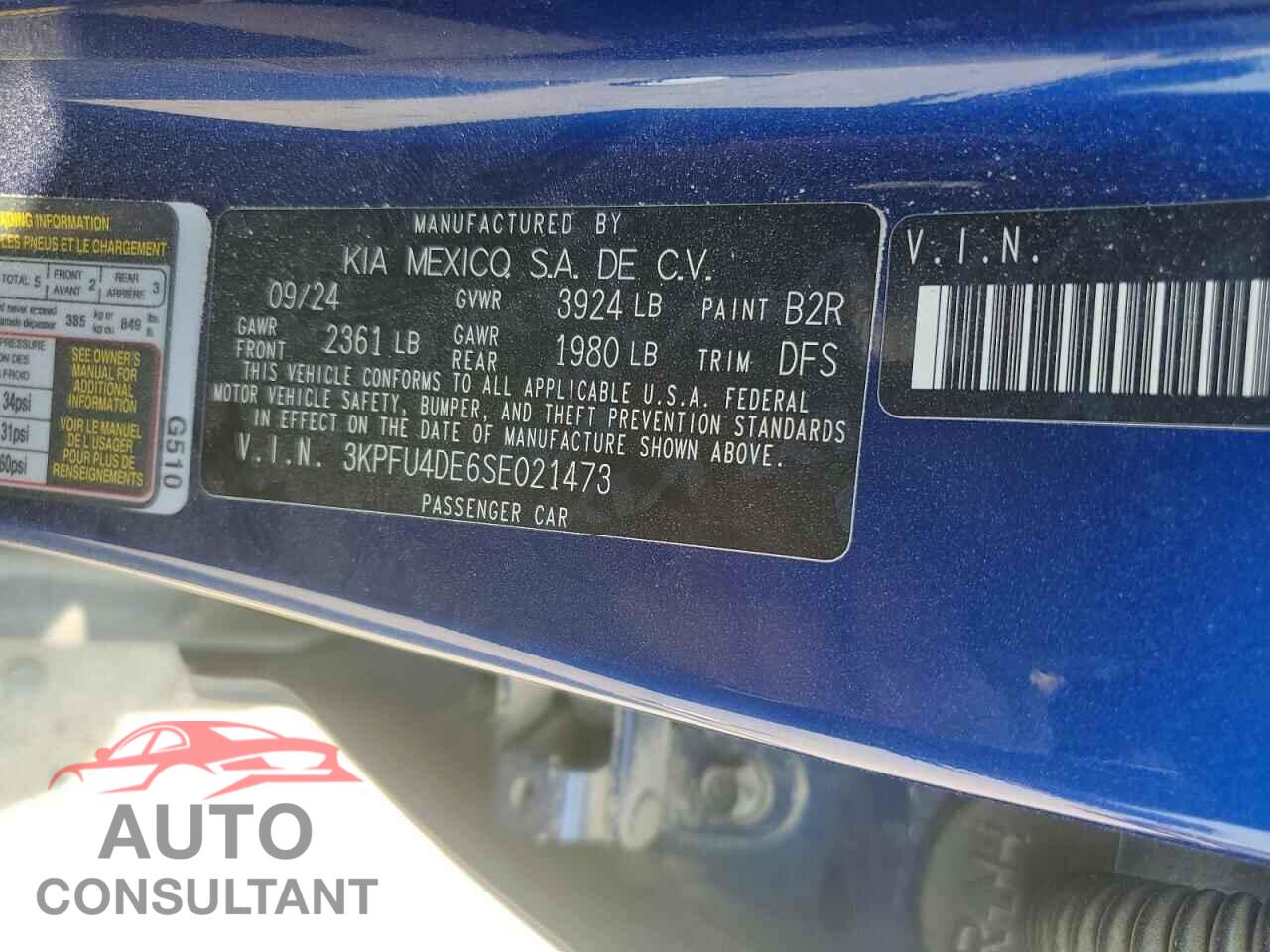 KIA ALL OTHER 2025 - 3KPFU4DE6SE021473