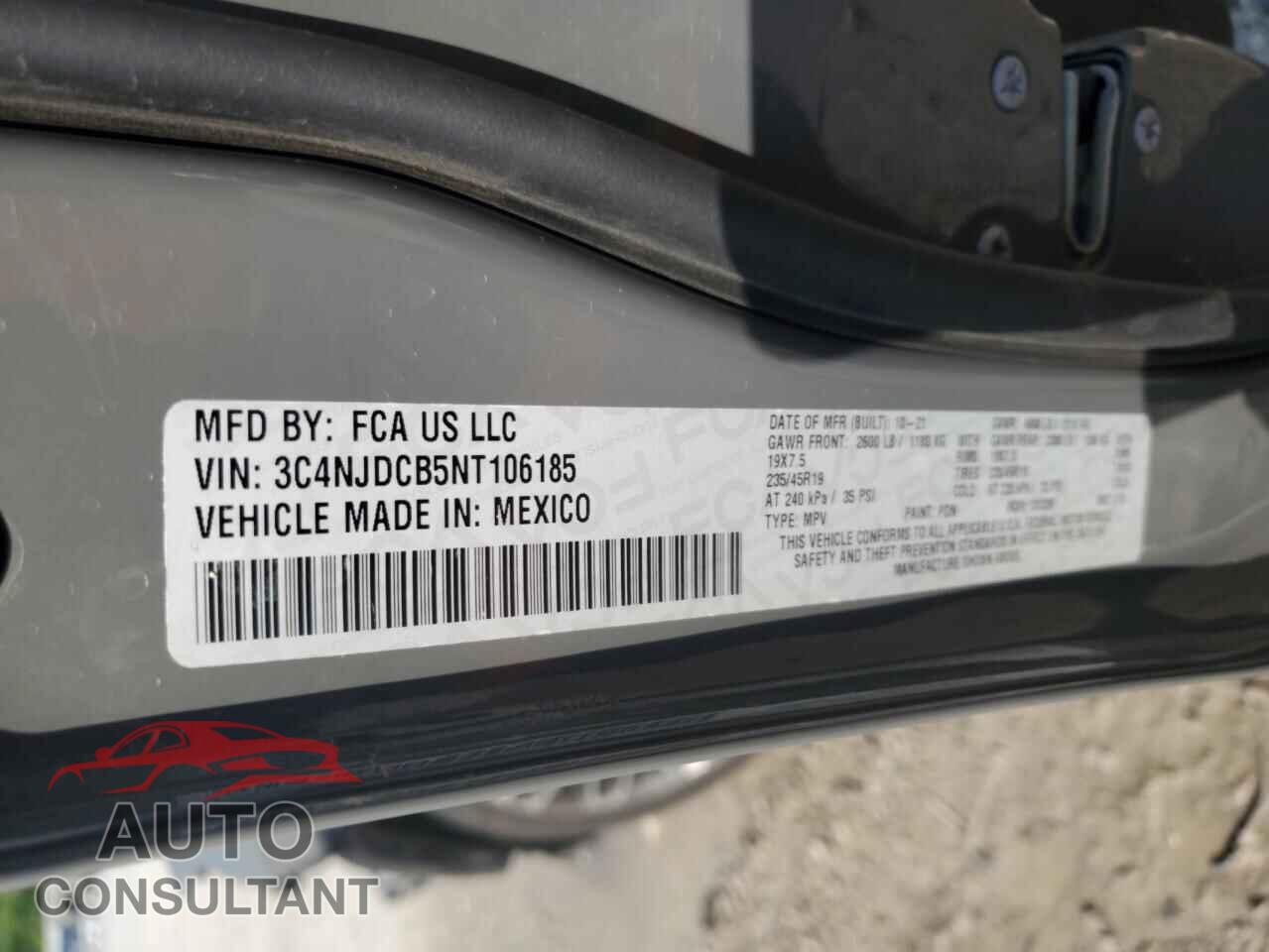 JEEP COMPASS 2022 - 3C4NJDCB5NT106185
