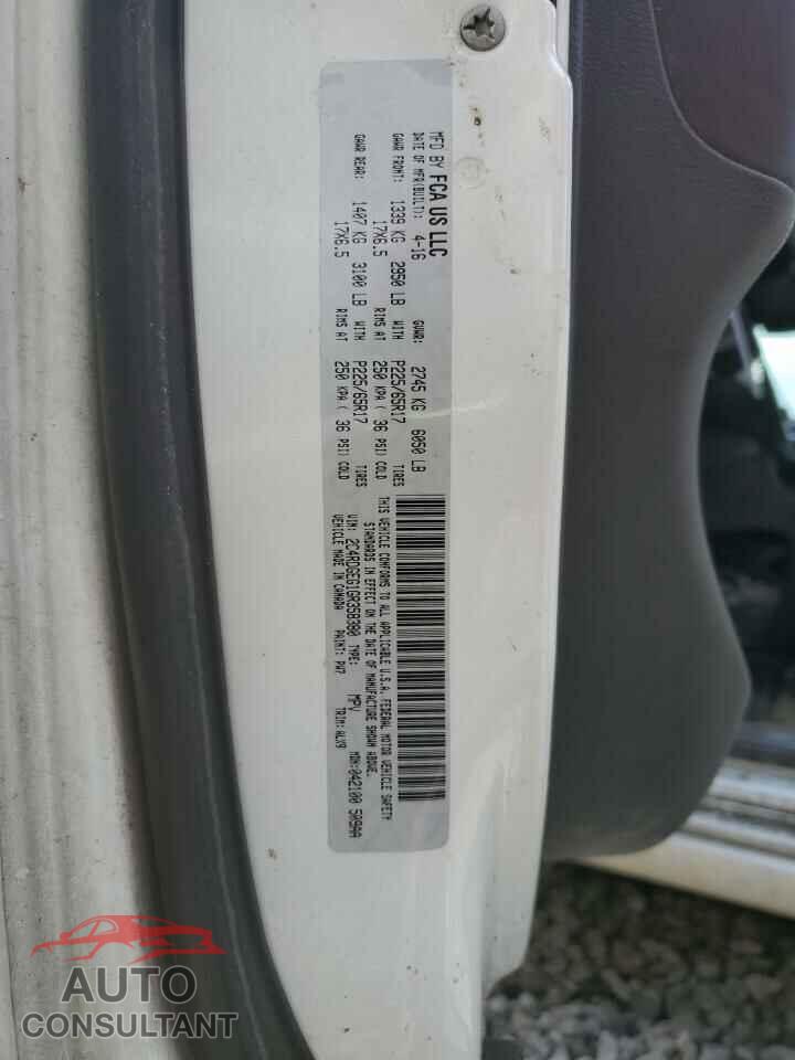 DODGE CARAVAN 2016 - 2C4RDGEG1GR358380