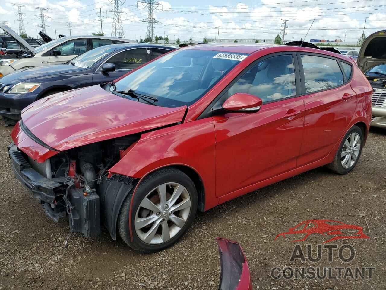 HYUNDAI ACCENT 2013 - KMHCU5AE4DU084956
