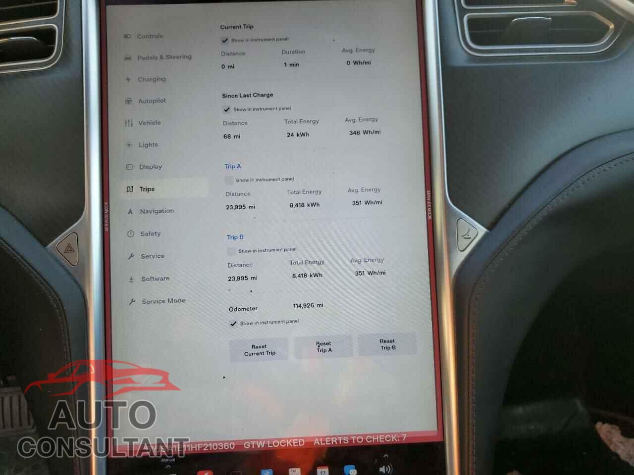 TESLA MODEL S 2017 - 5YJSA1E11HF210360