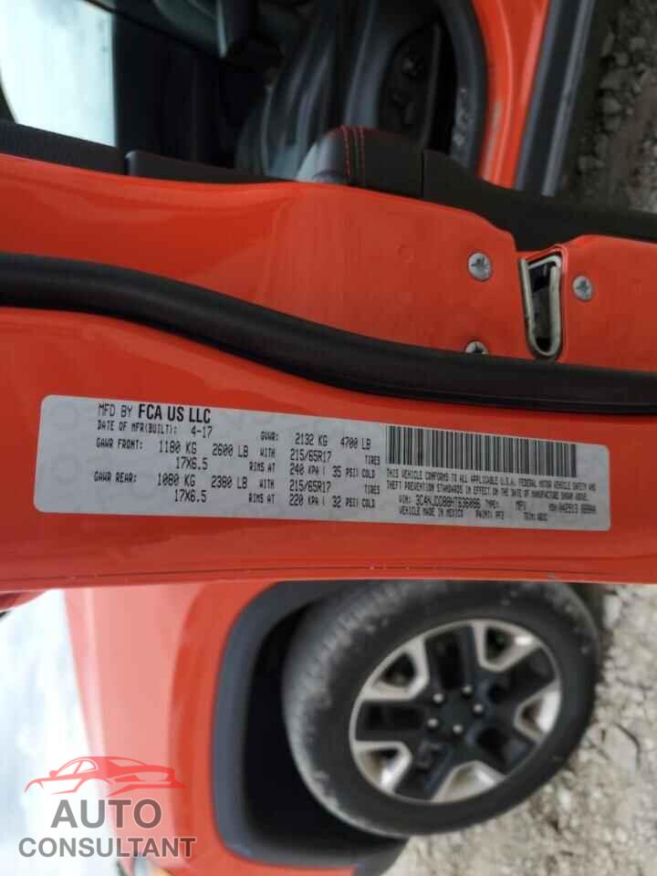 JEEP COMPASS 2017 - 3C4NJDDB8HT636086