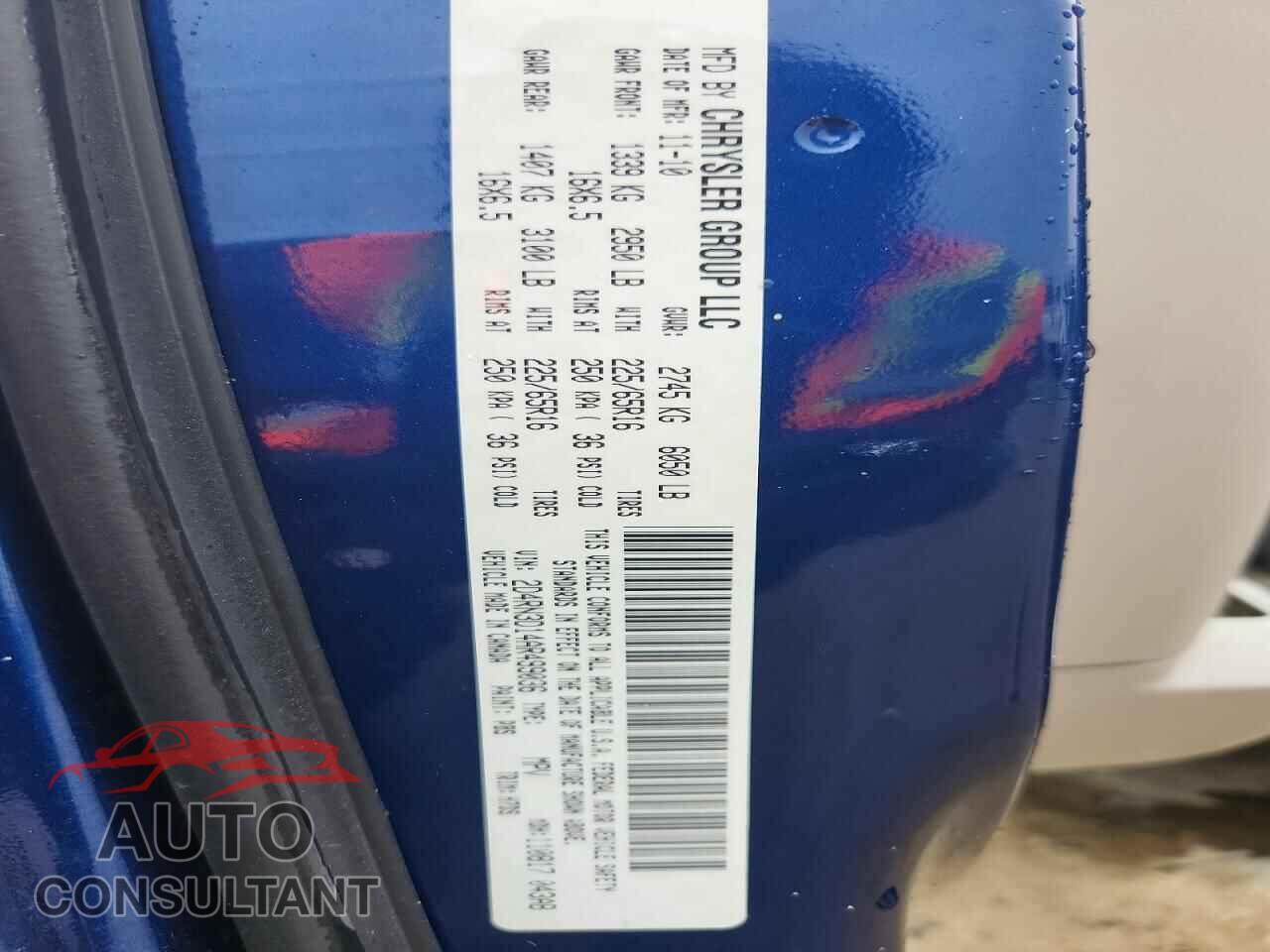 DODGE CARAVAN 2010 - 2D4RN3D14AR499036