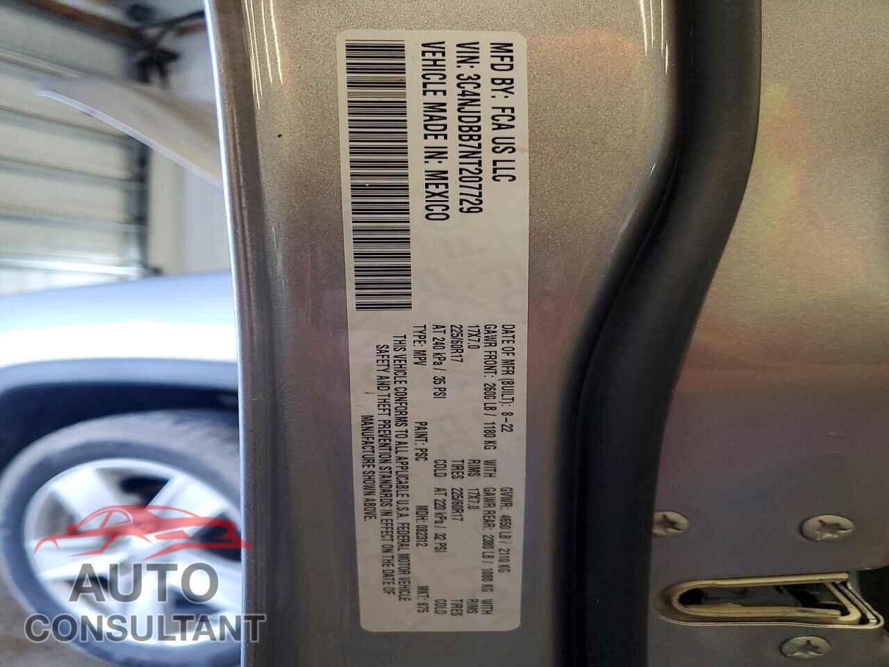 JEEP COMPASS 2022 - 3C4NJDBB7NT207729