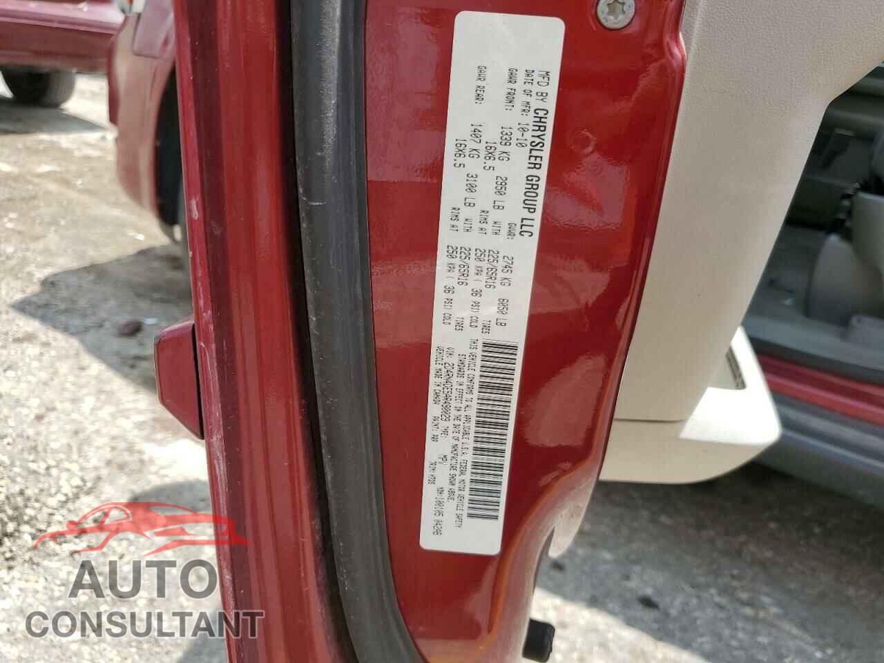 DODGE CARAVAN 2010 - 2D4RN4DE5AR490029