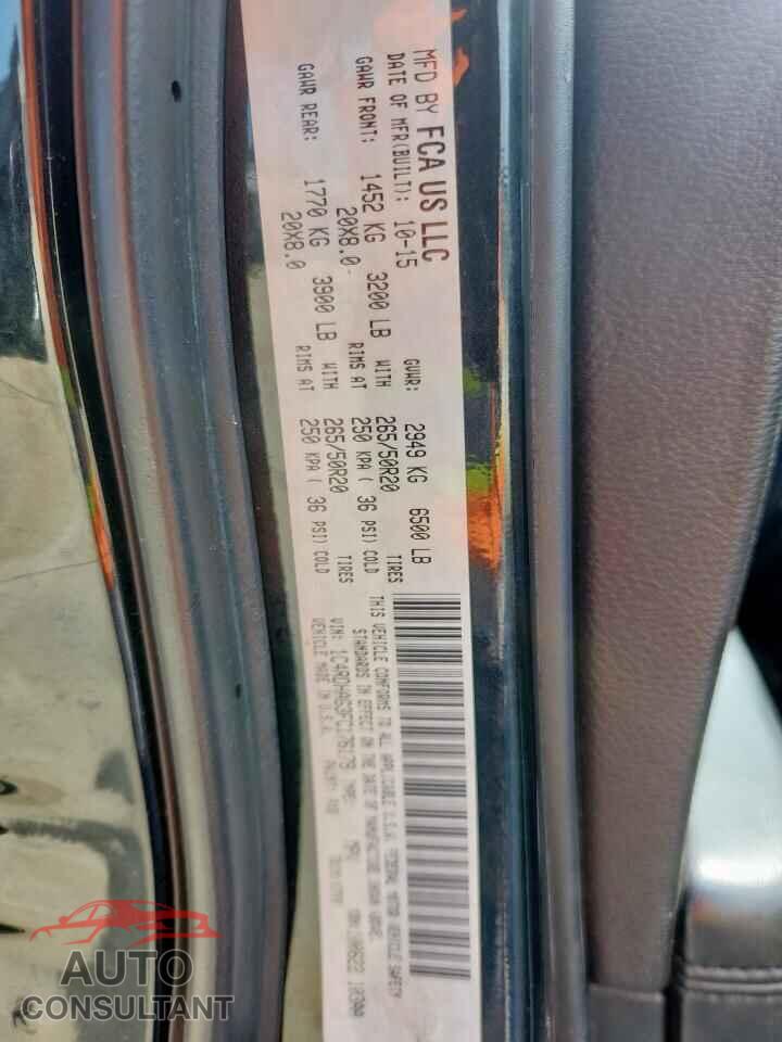 DODGE DURANGO 2015 - 1C4RDHAG3FC176179