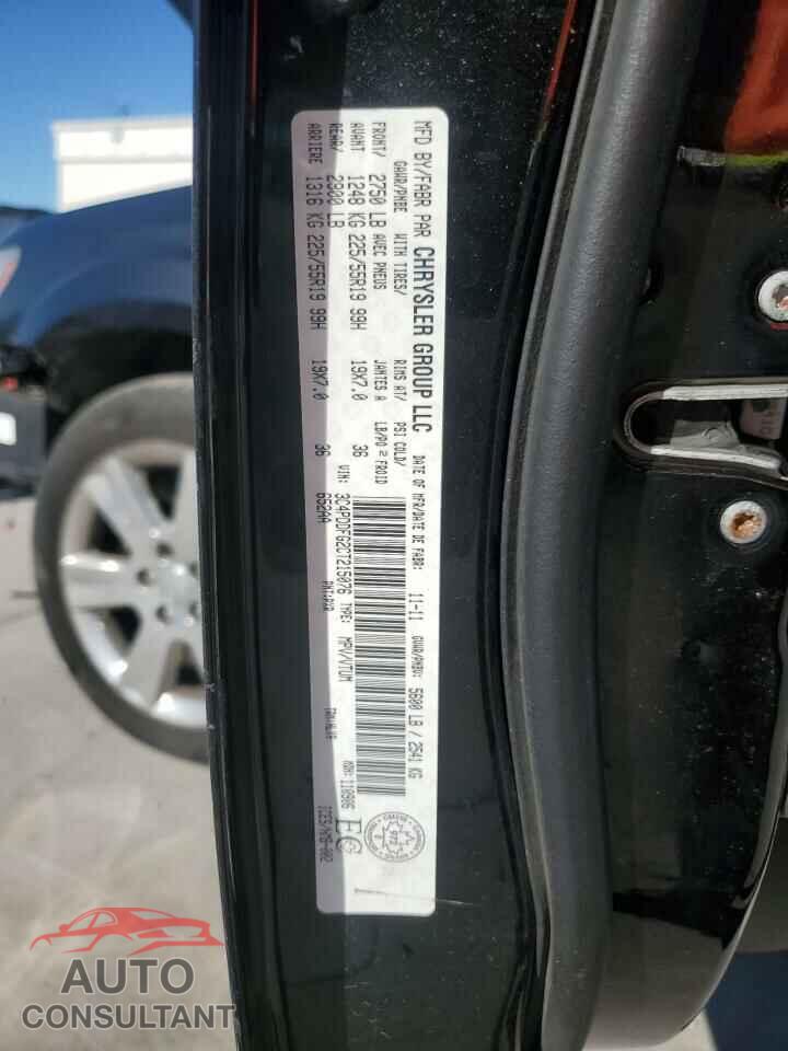 DODGE JOURNEY 2012 - 3C4PDDFG2CT215076