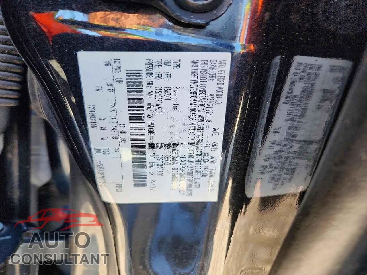 FORD FOCUS 2013 - 1FADP3F24DL131093