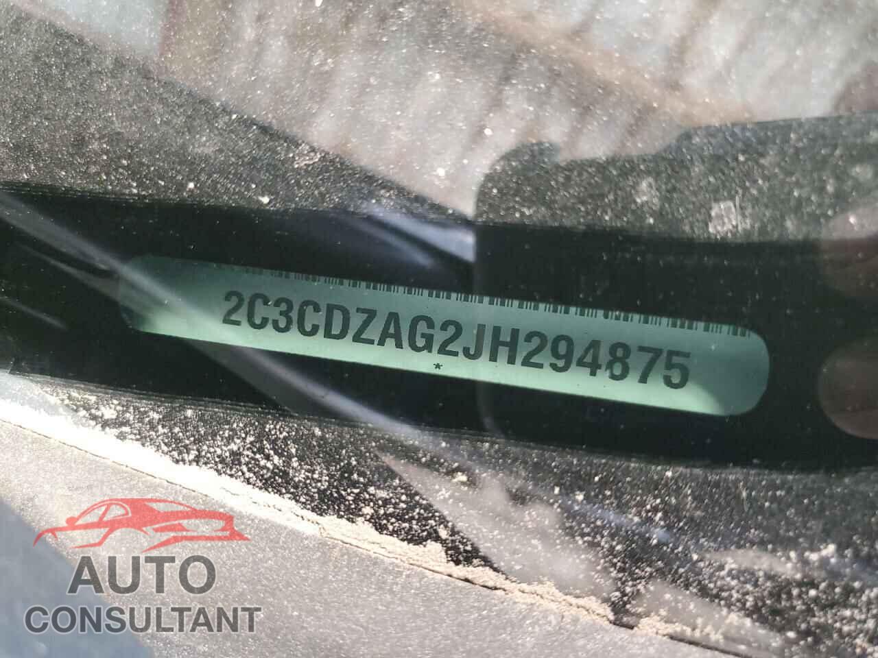 DODGE CHALLENGER 2018 - 2C3CDZAG2JH294875
