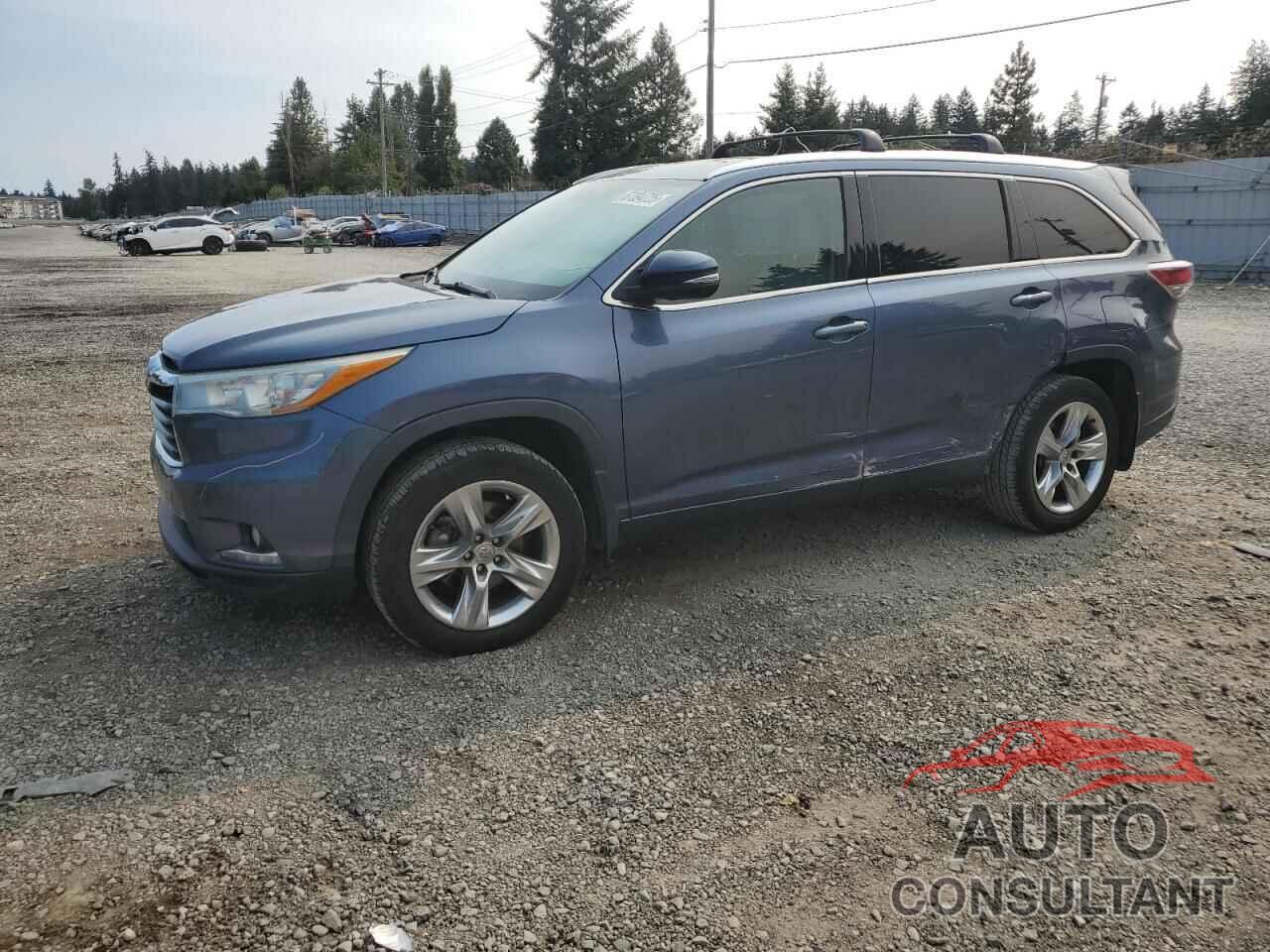 TOYOTA HIGHLANDER 2015 - 5TDDKRFH5FS194494