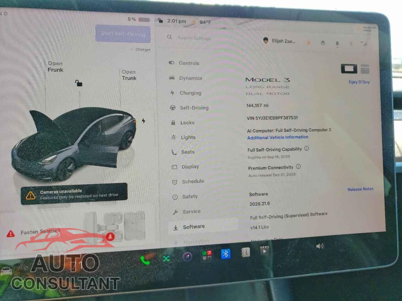 TESLA MODEL 3 2023 - 5YJ3E1EB9PF387531