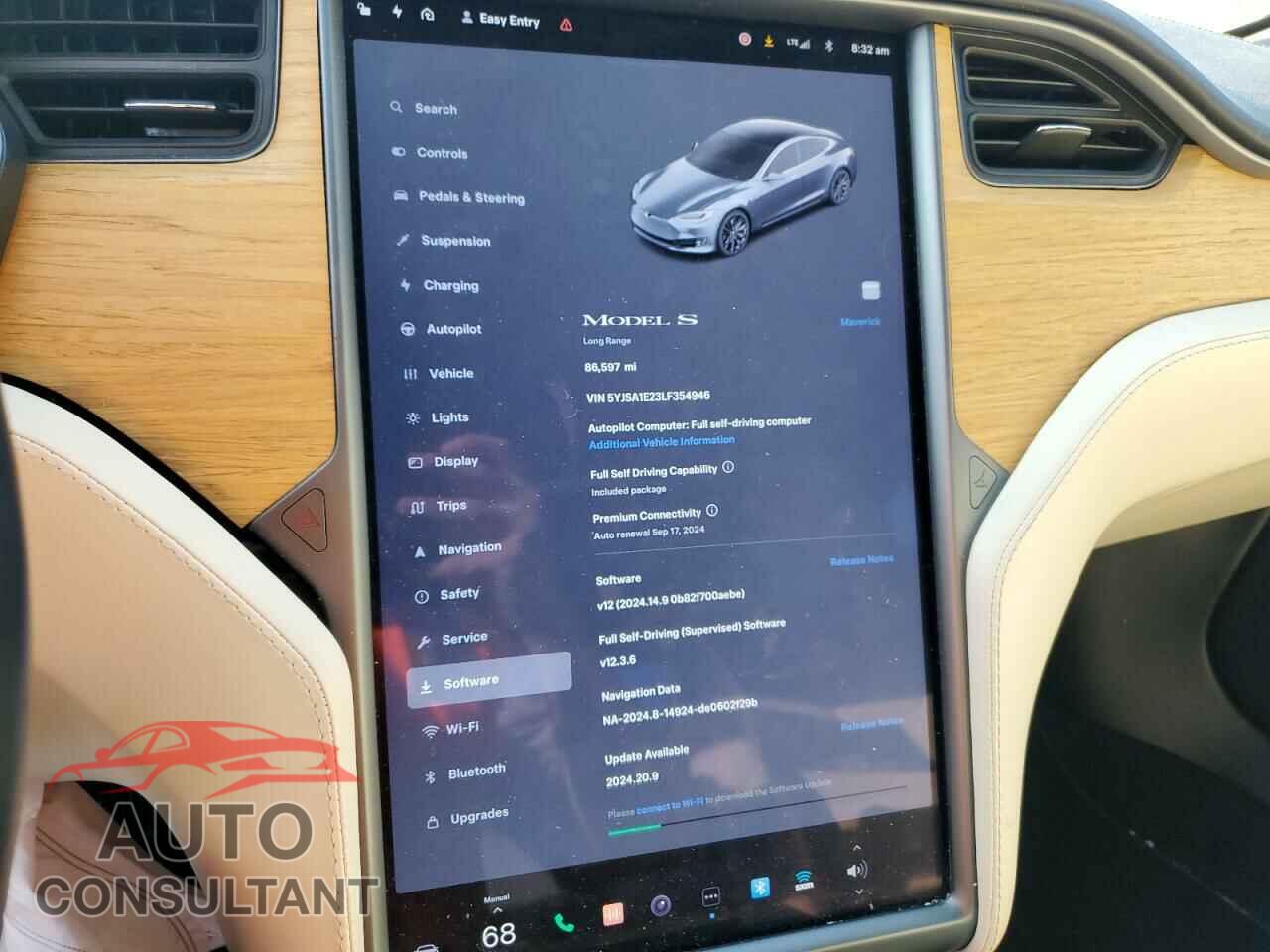 TESLA MODEL S 2020 - 5YJSA1E23LF354946