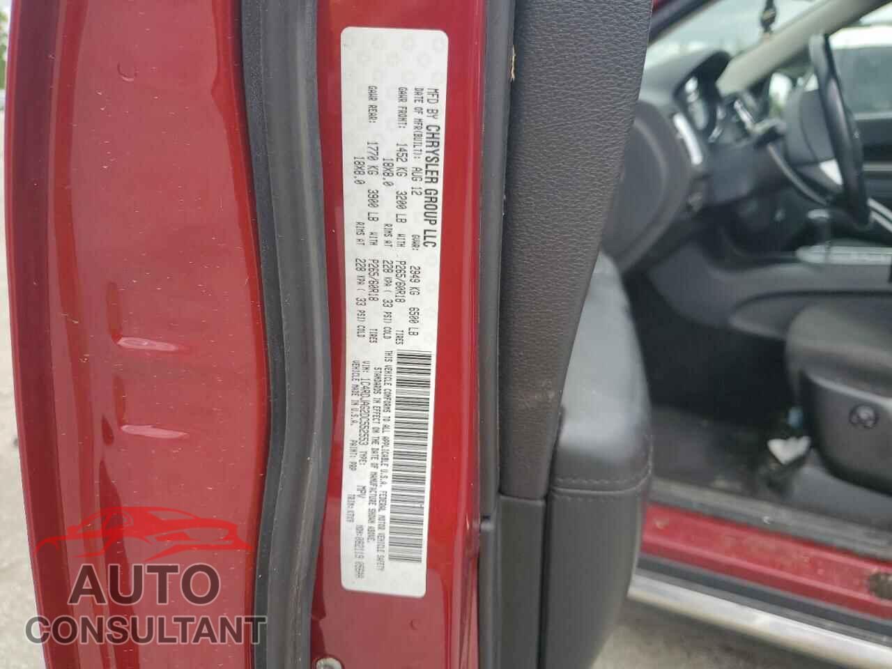DODGE DURANGO 2013 - 1C4RDJAG2DC552553