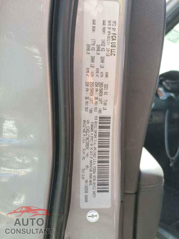 DODGE DURANGO 2019 - 1C4SDJCT8KC599241
