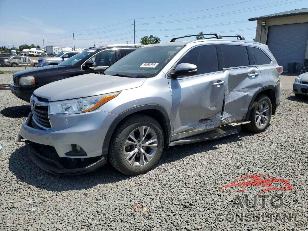 TOYOTA HIGHLANDER 2014 - 5TDJKRFH8ES023532
