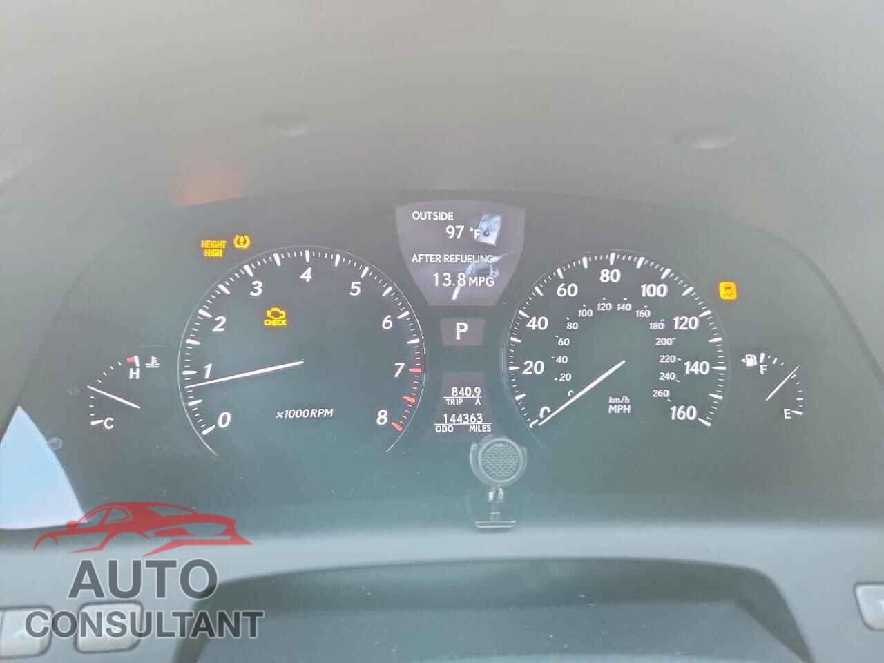 LEXUS LS460 2010 - JTHGL1EF3A5041556