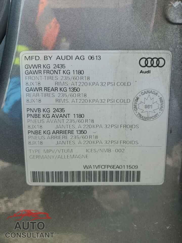 AUDI Q5 2014 - WA1VFCFP6EA011509