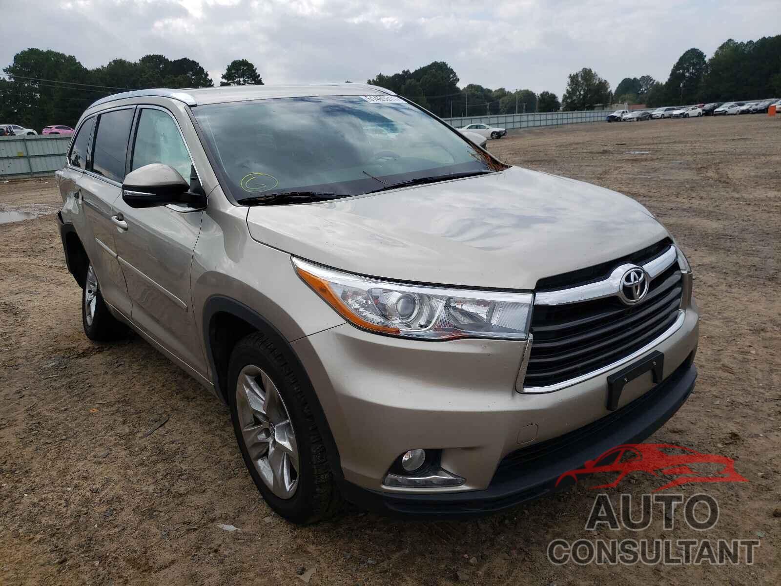 TOYOTA HIGHLANDER 2016 - 5TDYKRFH8GS152453