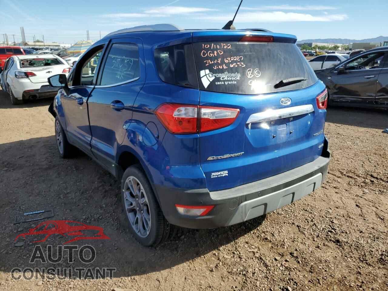 FORD ECOSPORT 2019 - MAJ6S3KLXKC296553