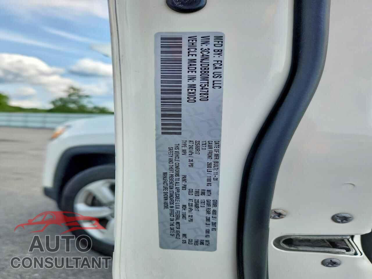 JEEP COMPASS 2021 - 3C4NJDBB0MT547870