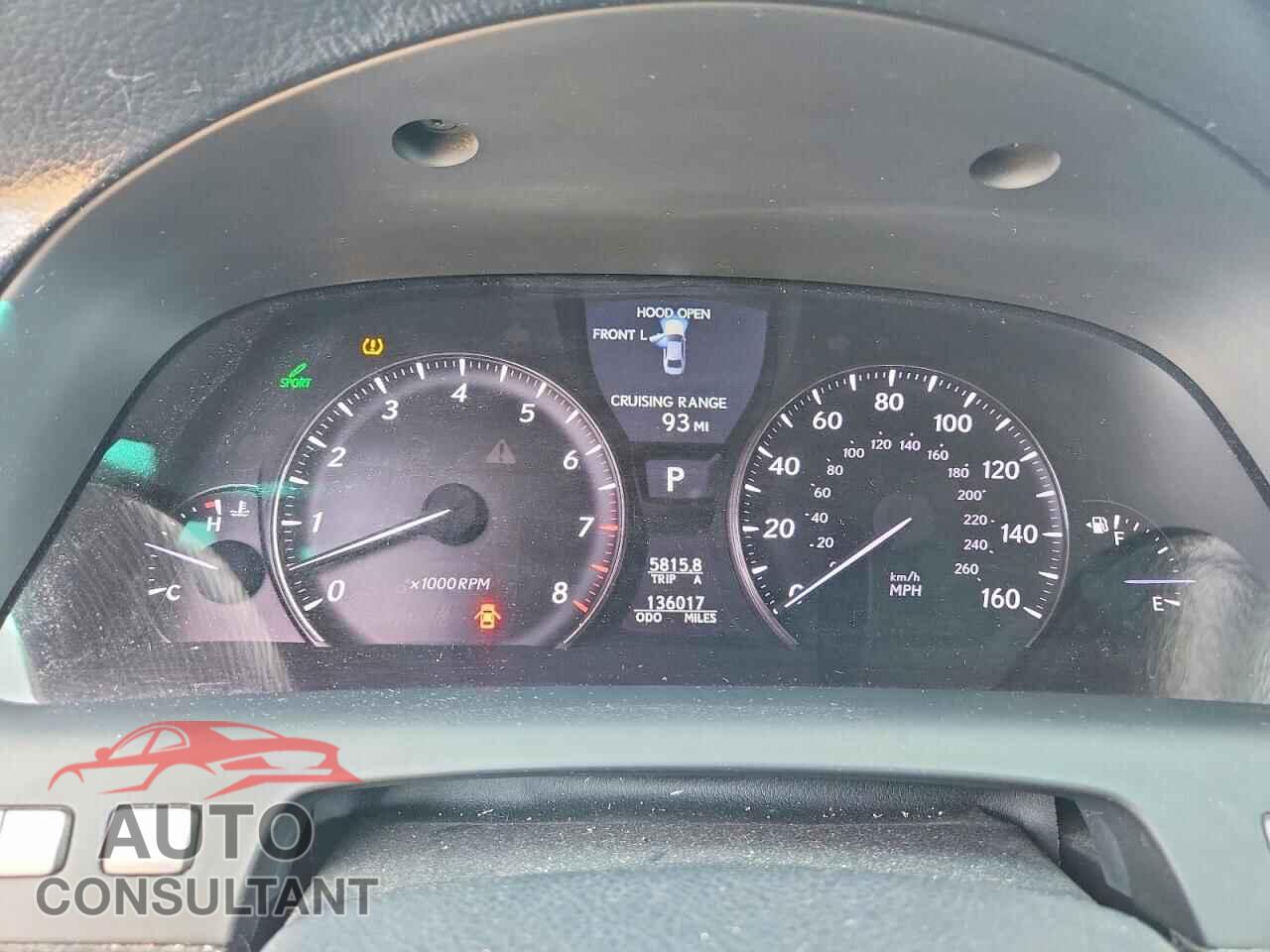 LEXUS LS460 2011 - JTHBL5EF2B5102897