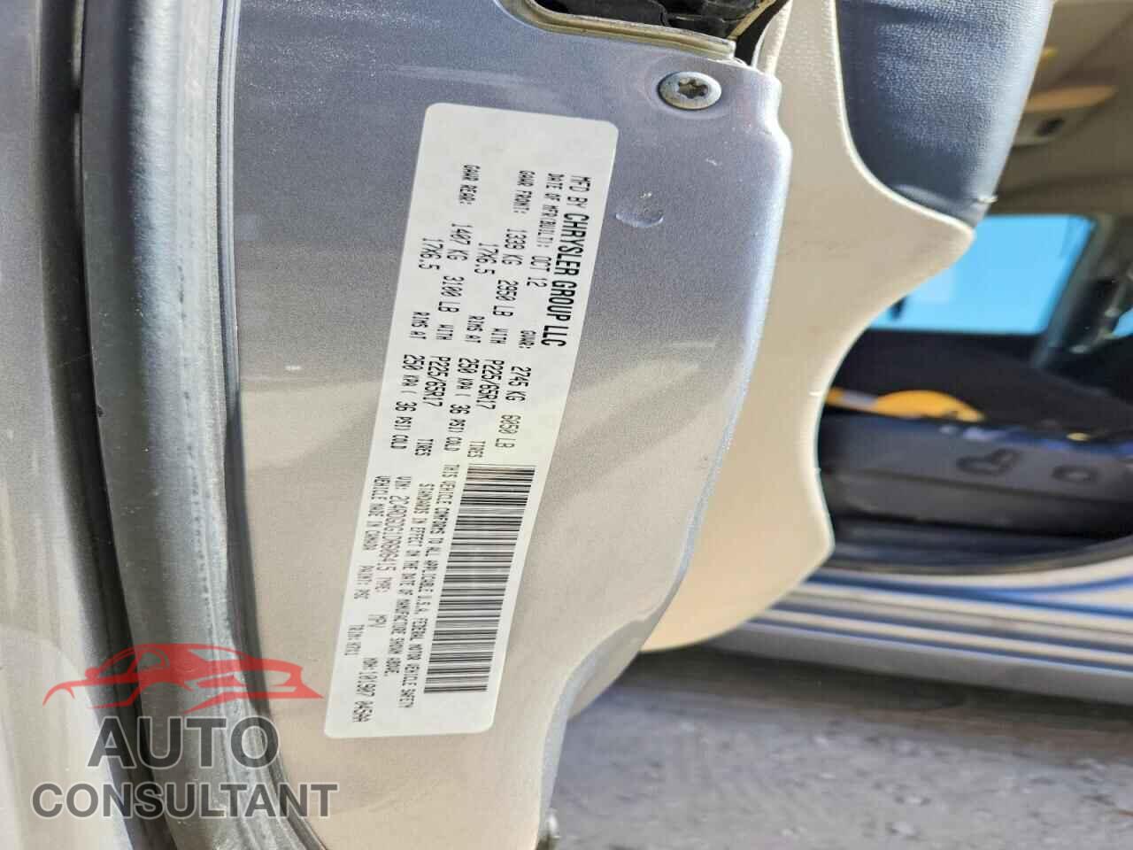 DODGE CARAVAN 2013 - 2C4RDGDG1DR606415