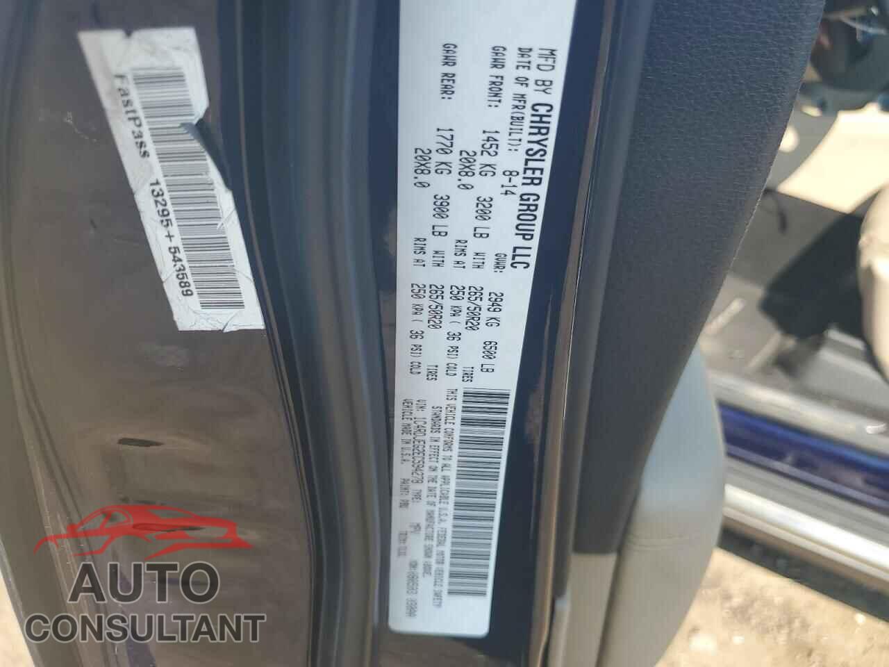 DODGE DURANGO 2014 - 1C4RDJEG2EC594278