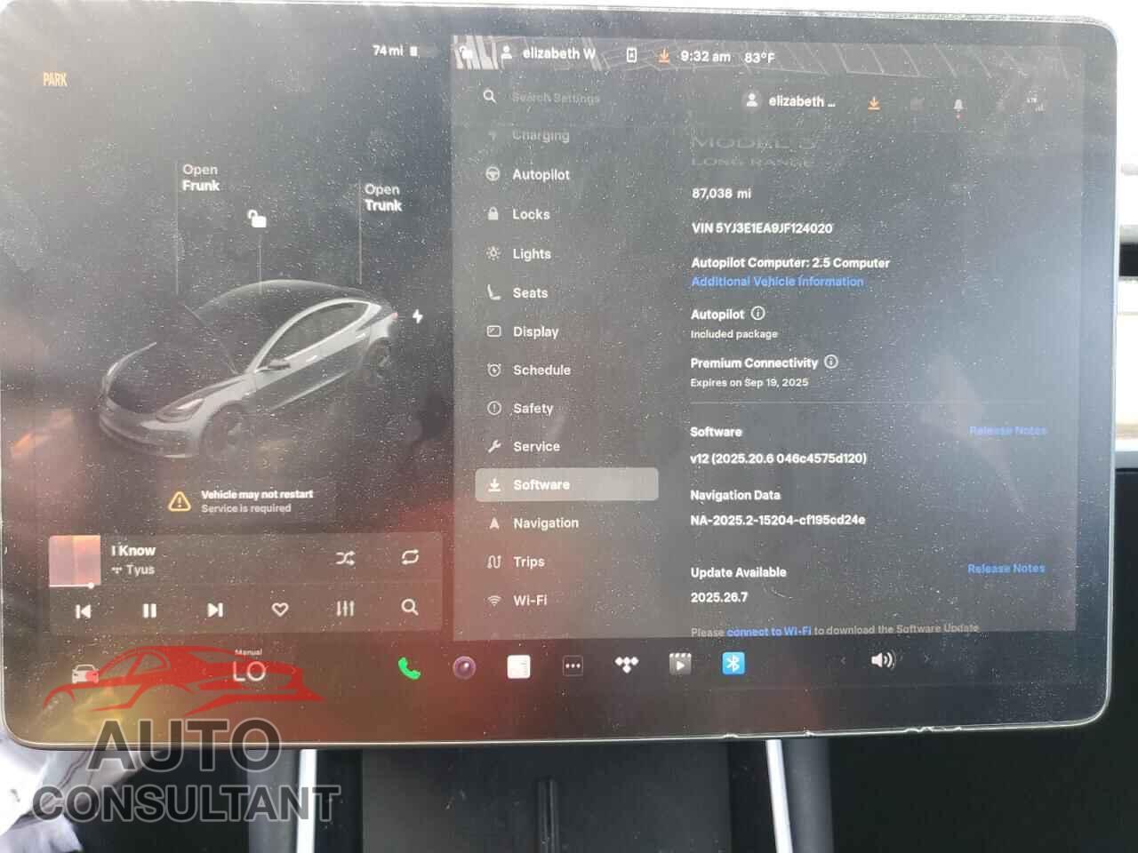 TESLA MODEL 3 2018 - 5YJ3E1EA9JF124020