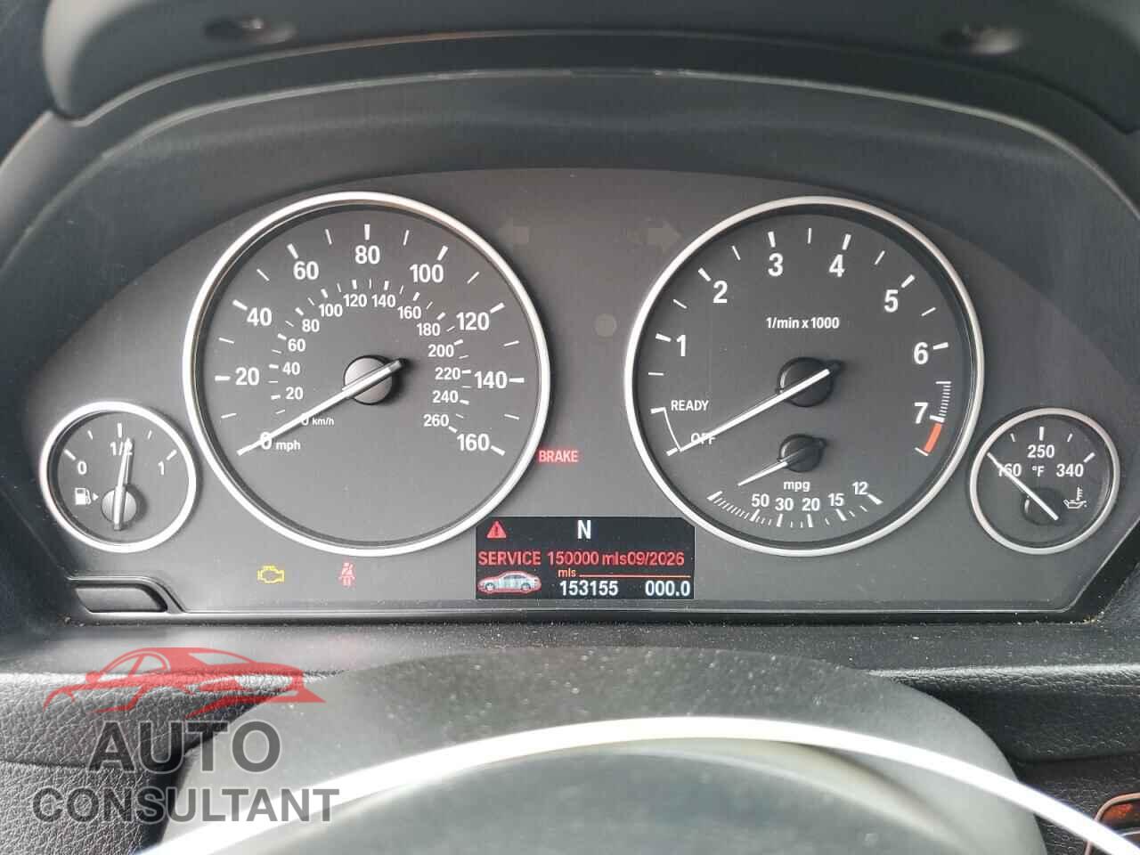 BMW 3 SERIES 2013 - WBA3C1C55DF436036