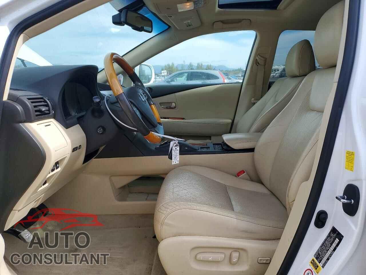 LEXUS RX350 2010 - 2T2BK1BAXAC045741