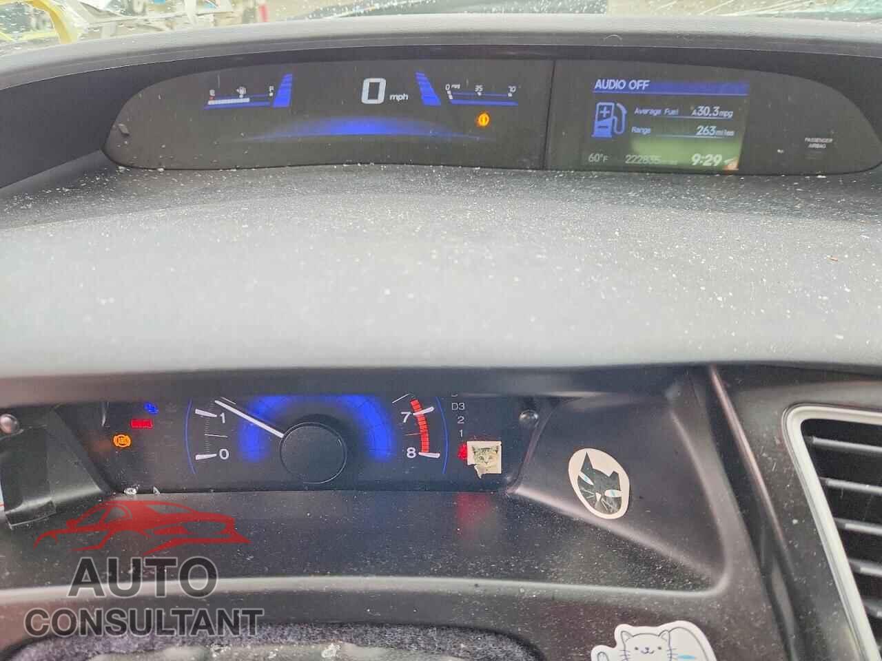 HONDA CIVIC 2013 - 19XFB2F93DE256314