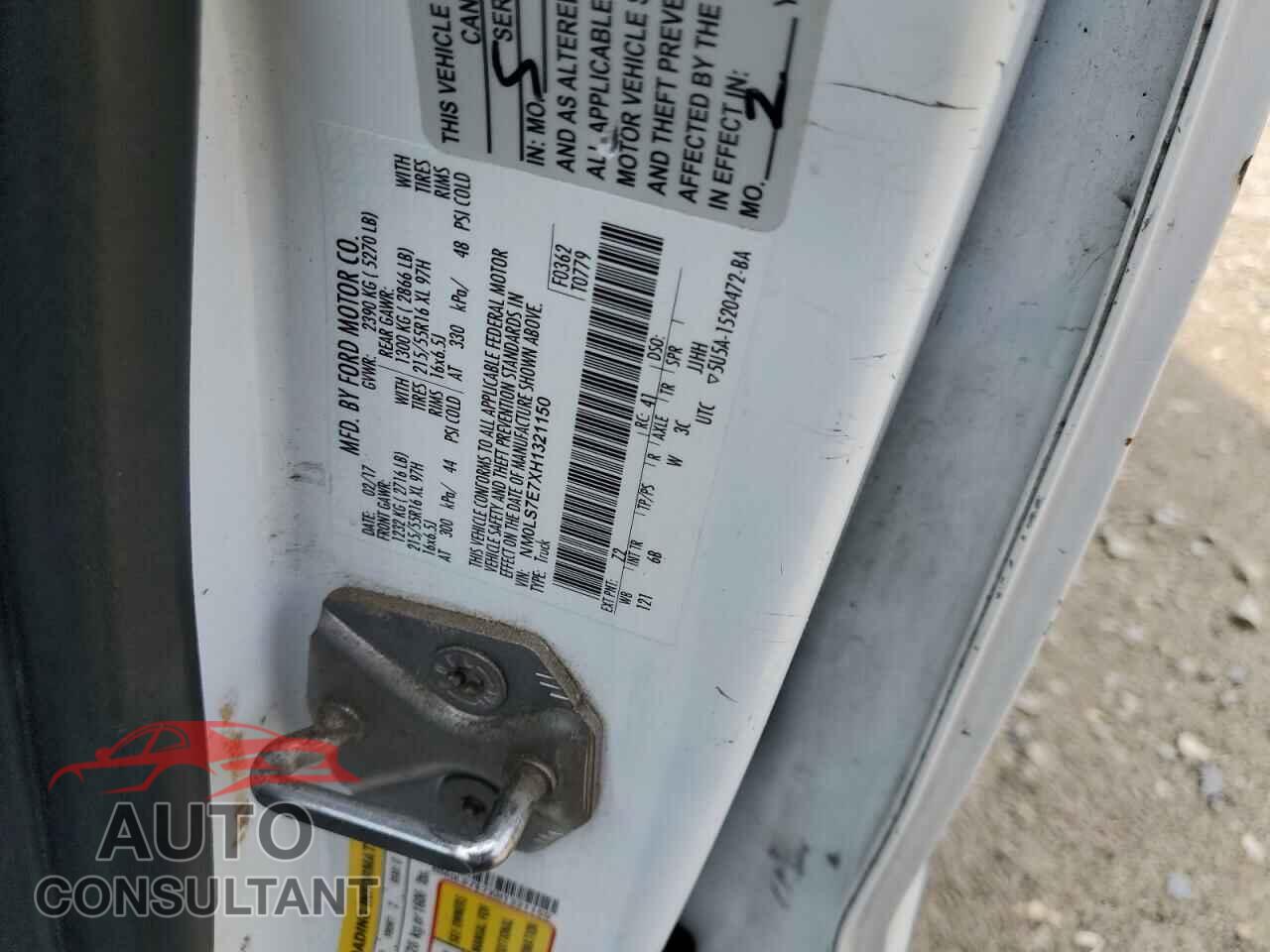 FORD TRANSIT 2017 - NM0LS7E7XH1321150
