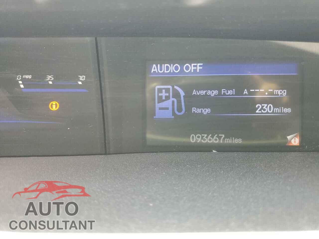 HONDA CIVIC 2012 - 19XFB2F57CE387998