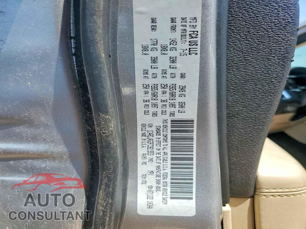 DODGE DURANGO 2015 - 1C4RDJAG3FC921553