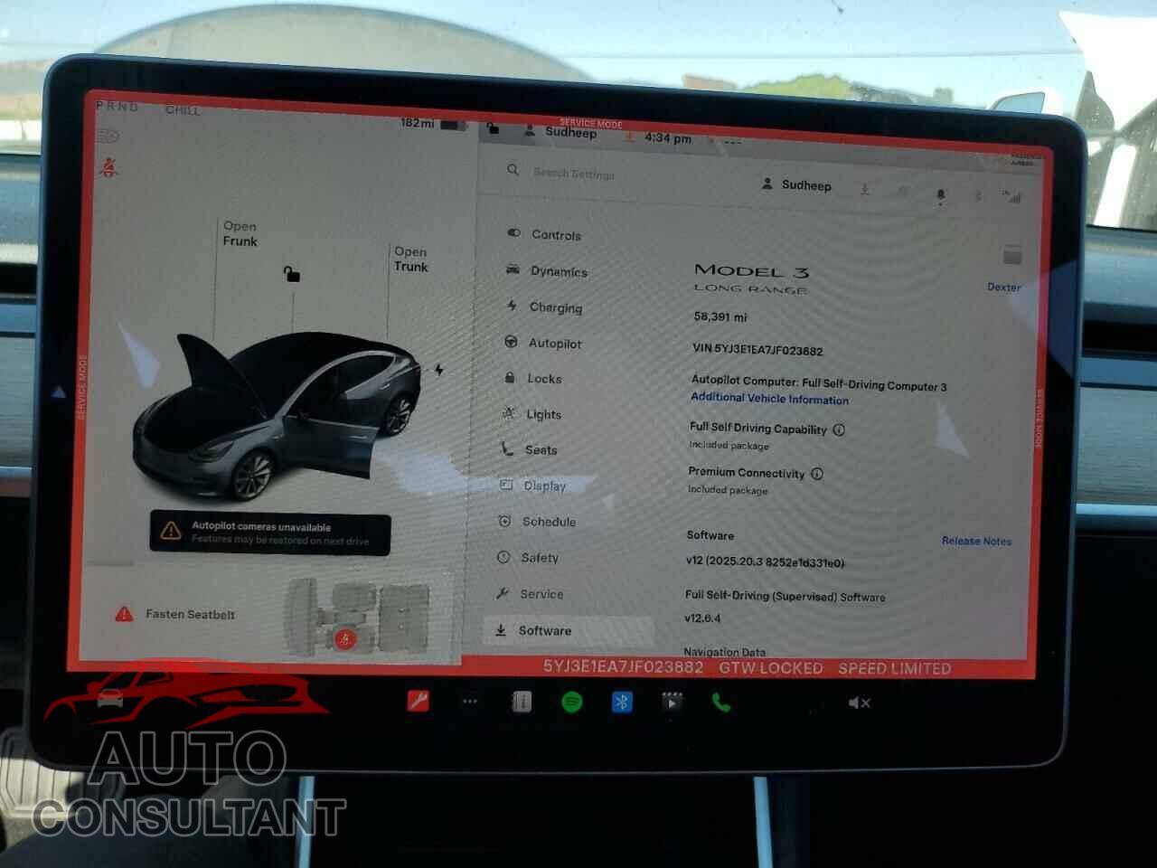 TESLA MODEL 3 2018 - 5YJ3E1EA7JF023882