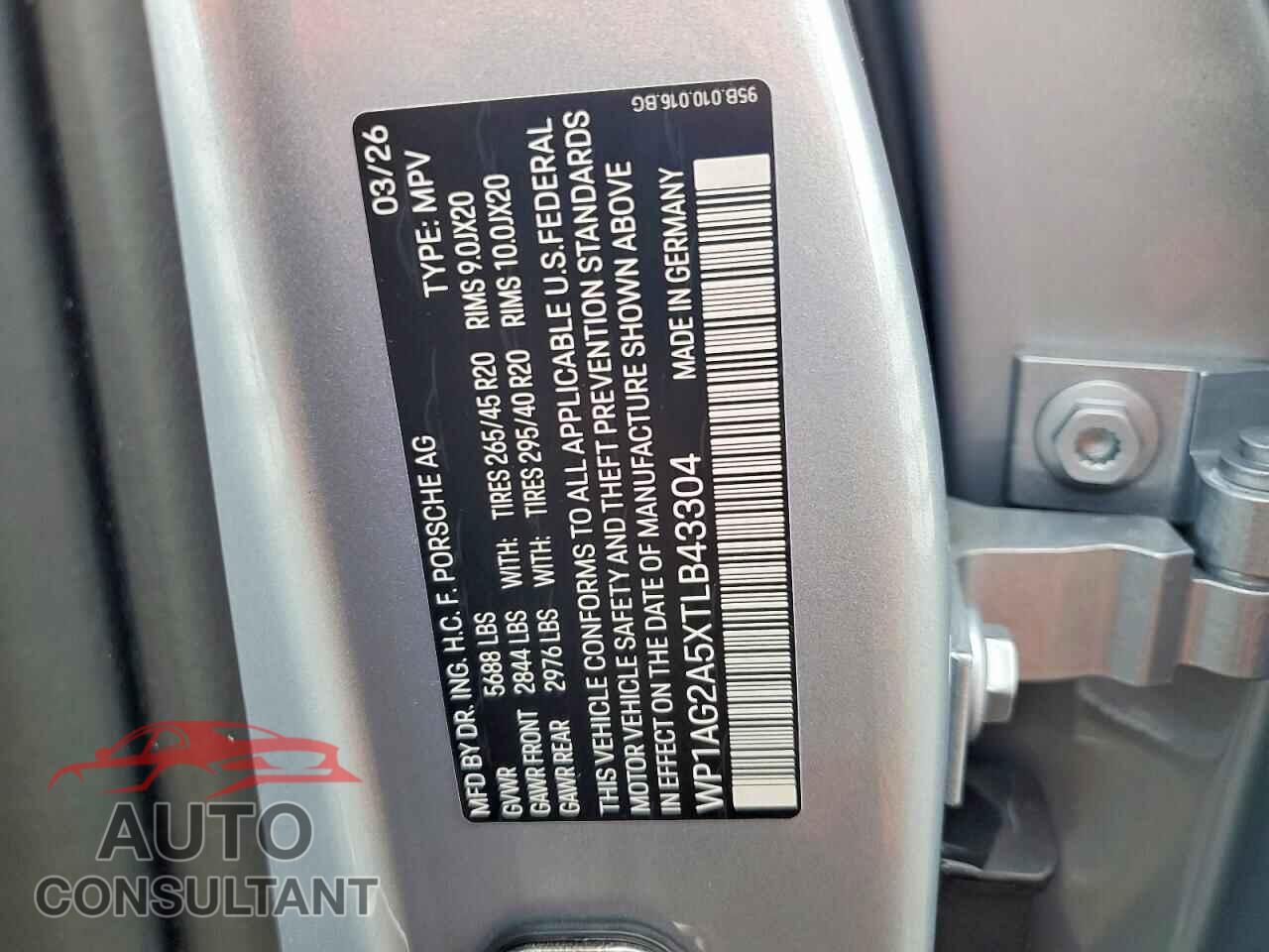 PORSCHE MACAN 2026 - WP1AG2A5XTLB43304