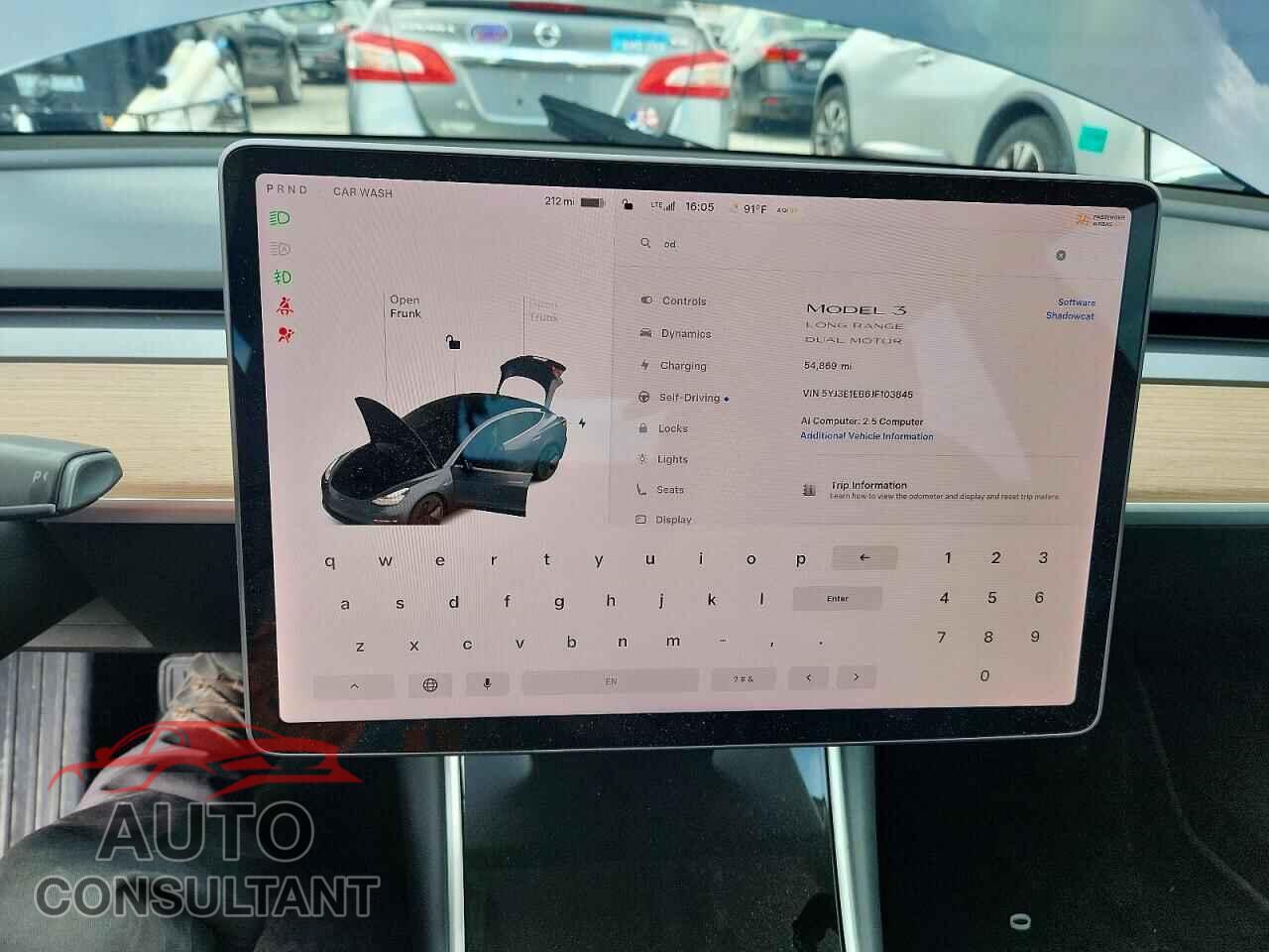 TESLA MODEL 3 2018 - 5YJ3E1EB6JF103845