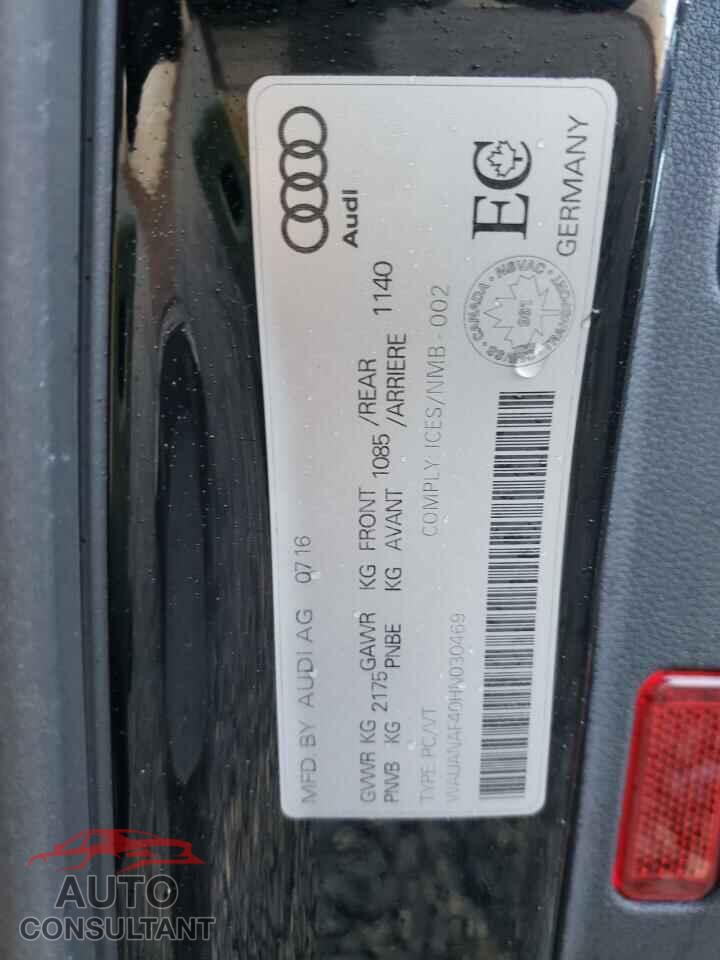 AUDI A4 2017 - WAUANAF40HN030469