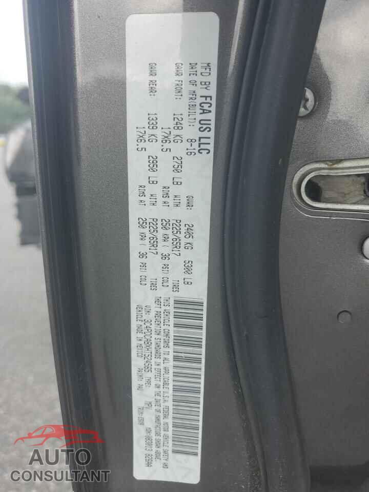 DODGE JOURNEY 2017 - 3C4PDCABXHT524565