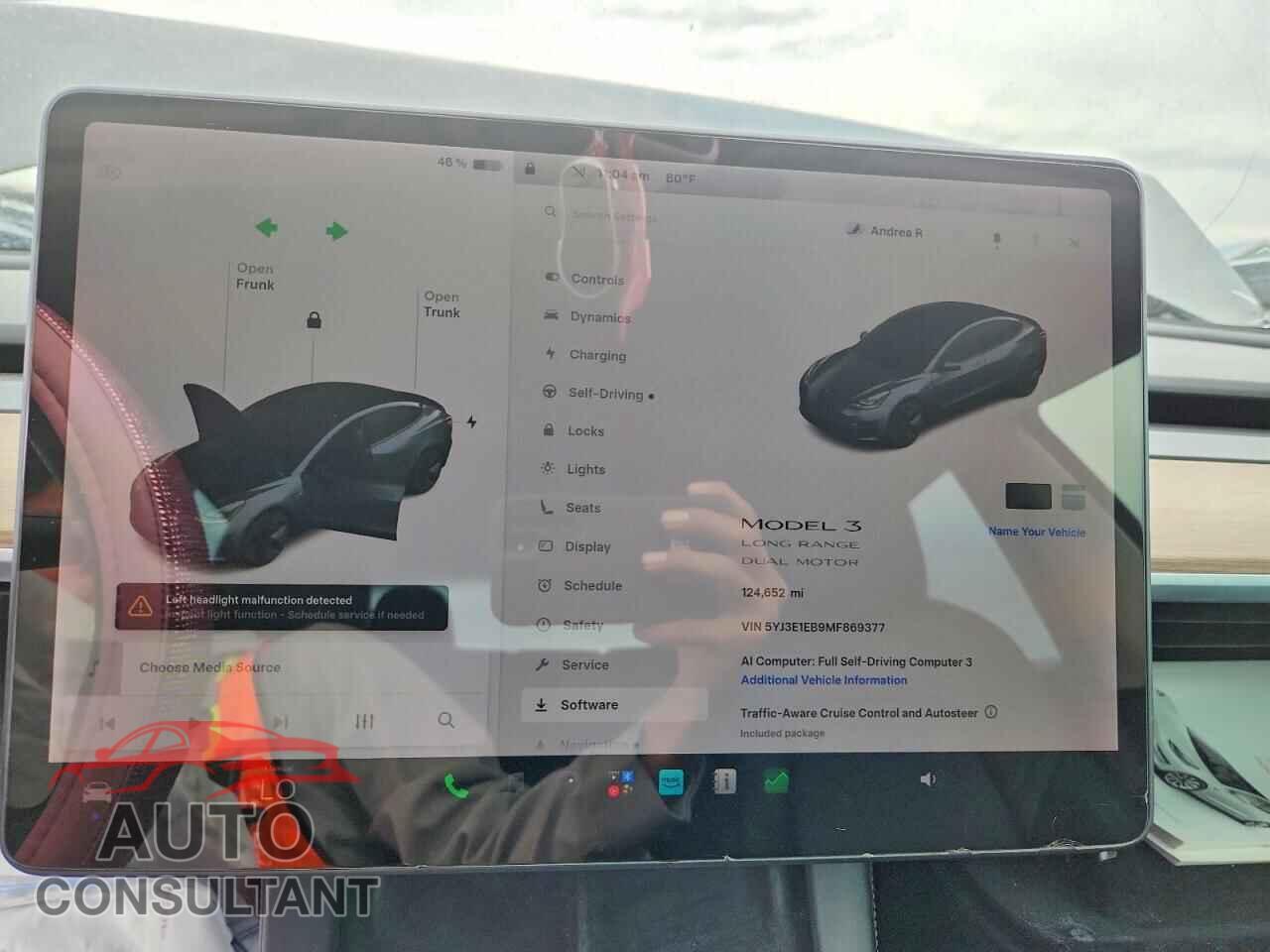 TESLA MODEL 3 2021 - 5YJ3E1EB9MF869377