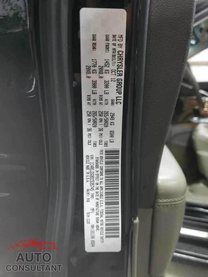DODGE DURANGO 2013 - 1C4RDJDG9DC535745