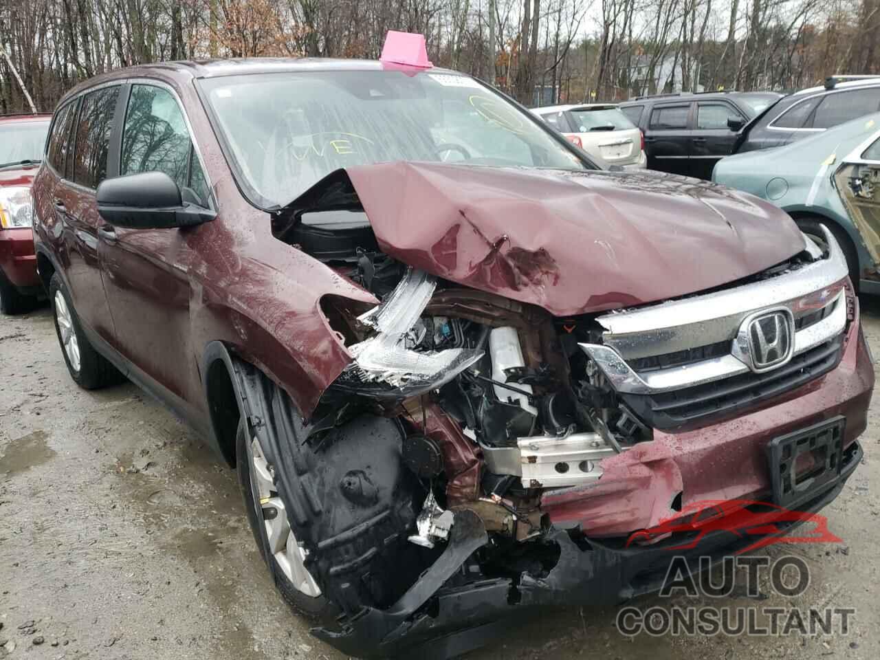 HONDA PILOT 2019 - 5FNYF6H17KB027928