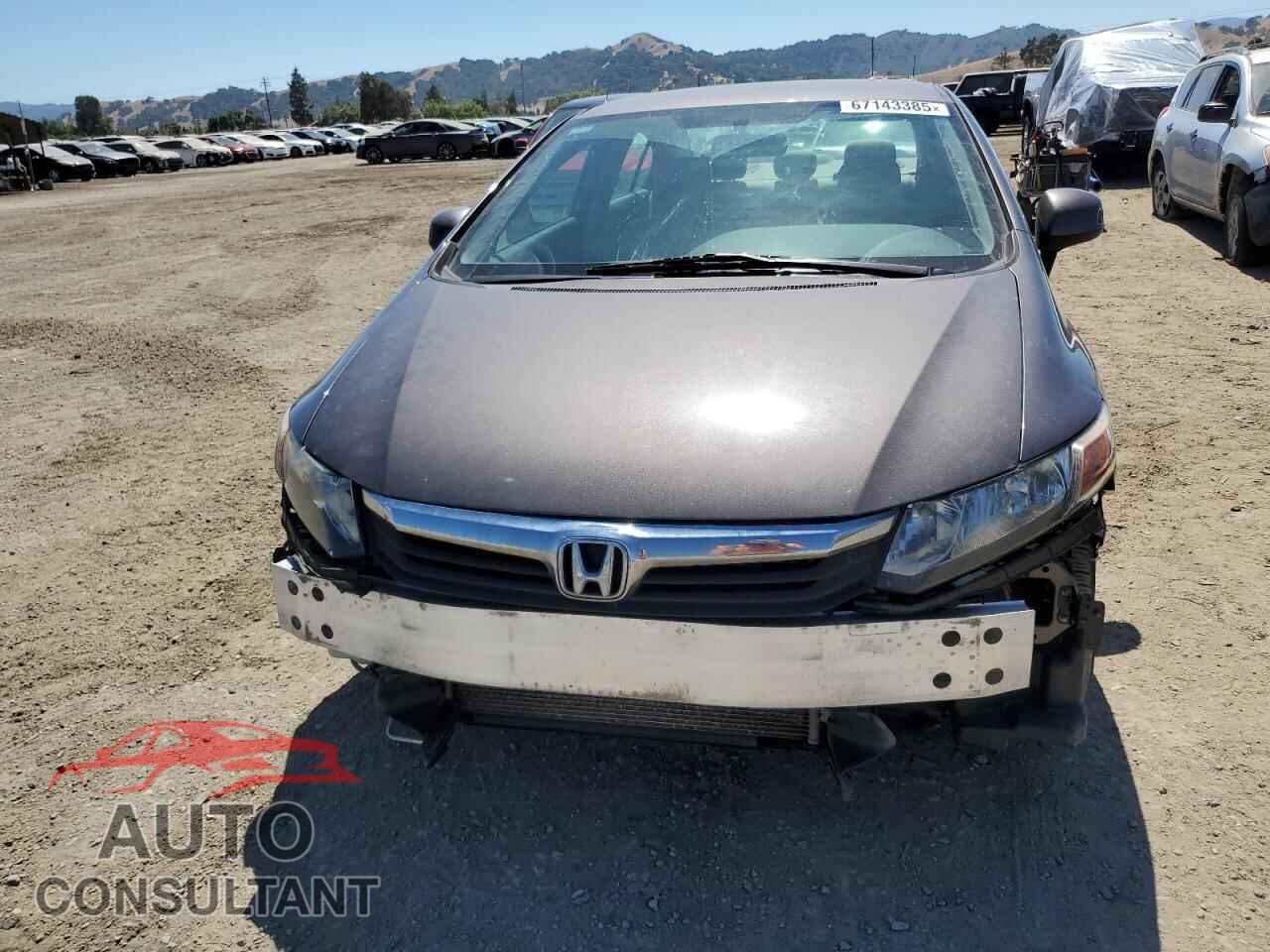HONDA CIVIC 2012 - 19XFB2F55CE074111