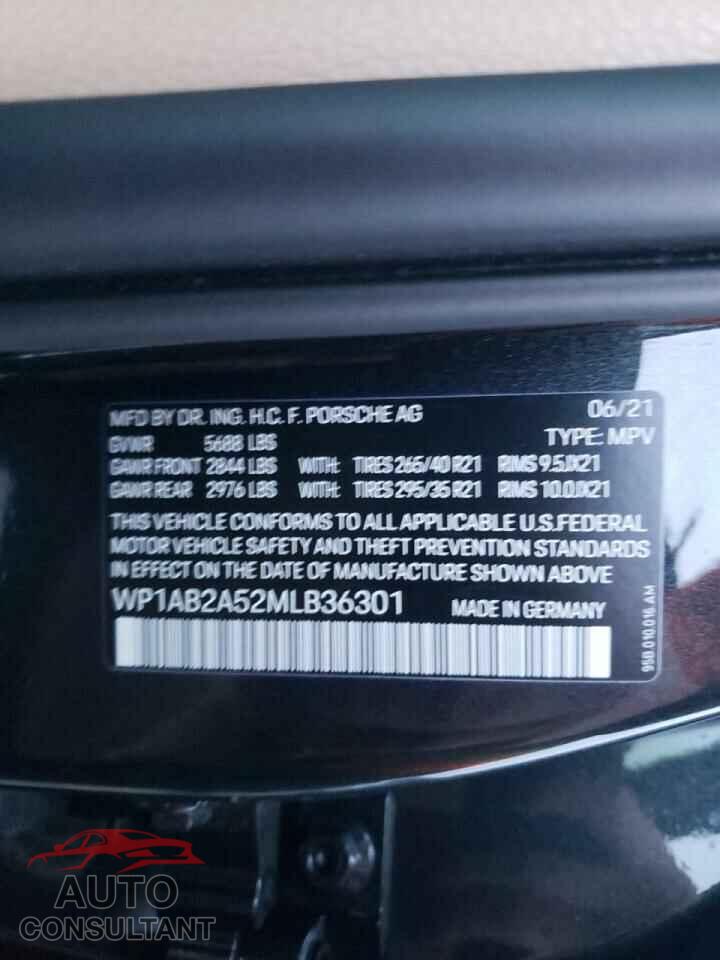 PORSCHE MACAN 2021 - WP1AB2A52MLB36301