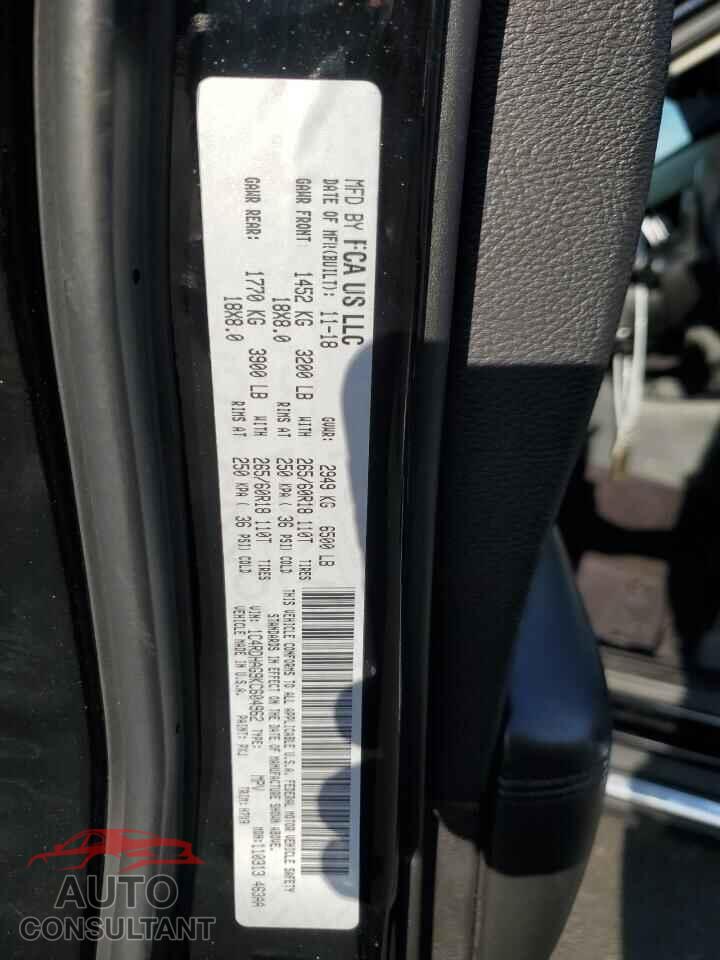 DODGE DURANGO 2019 - 1C4RDHAG9KC604962