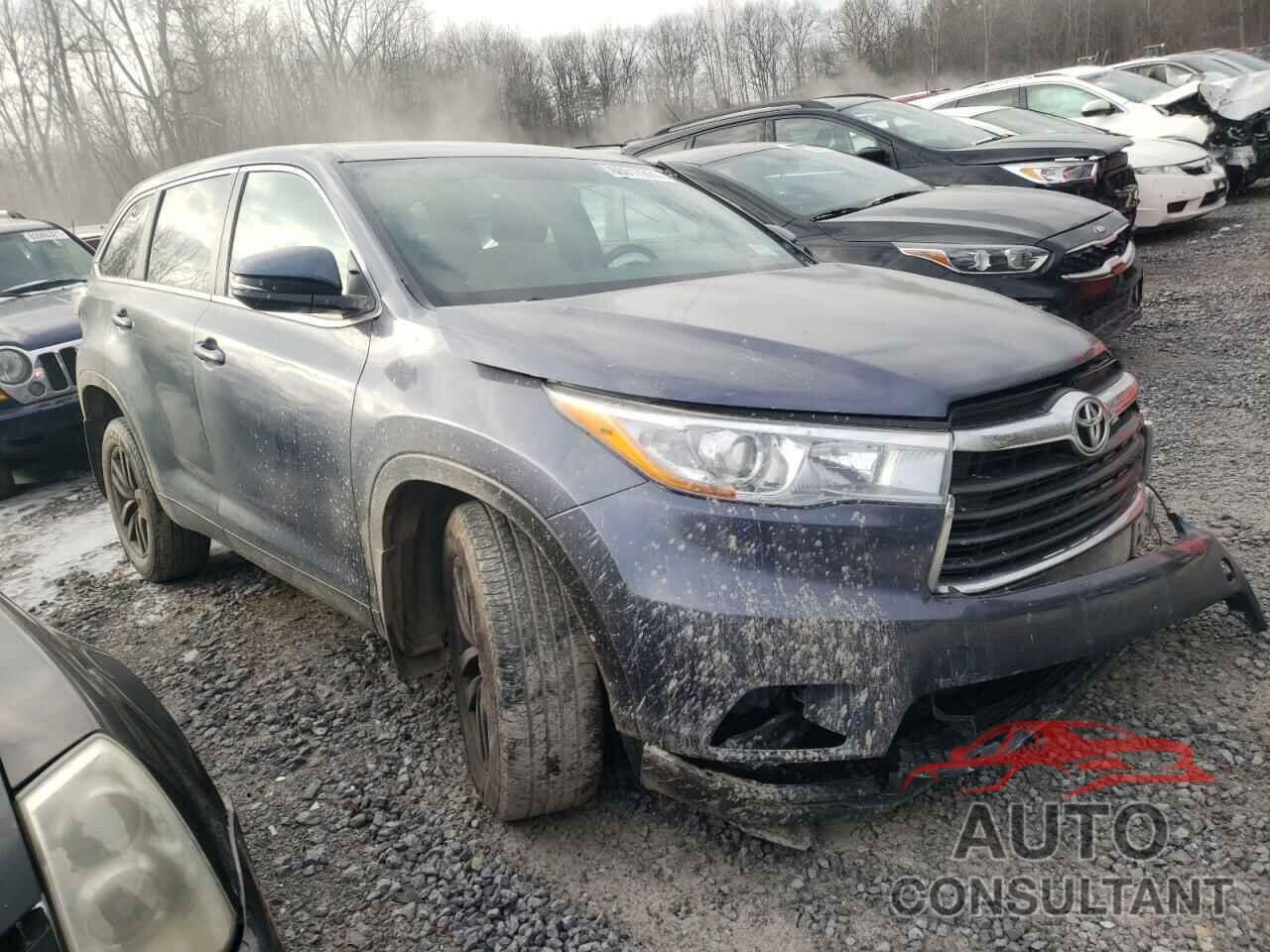 TOYOTA HIGHLANDER 2016 - 5TDBKRFHXGS312239