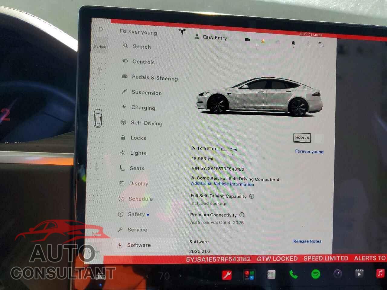 TESLA MODEL S 2024 - 5YJSA1E57RF543182