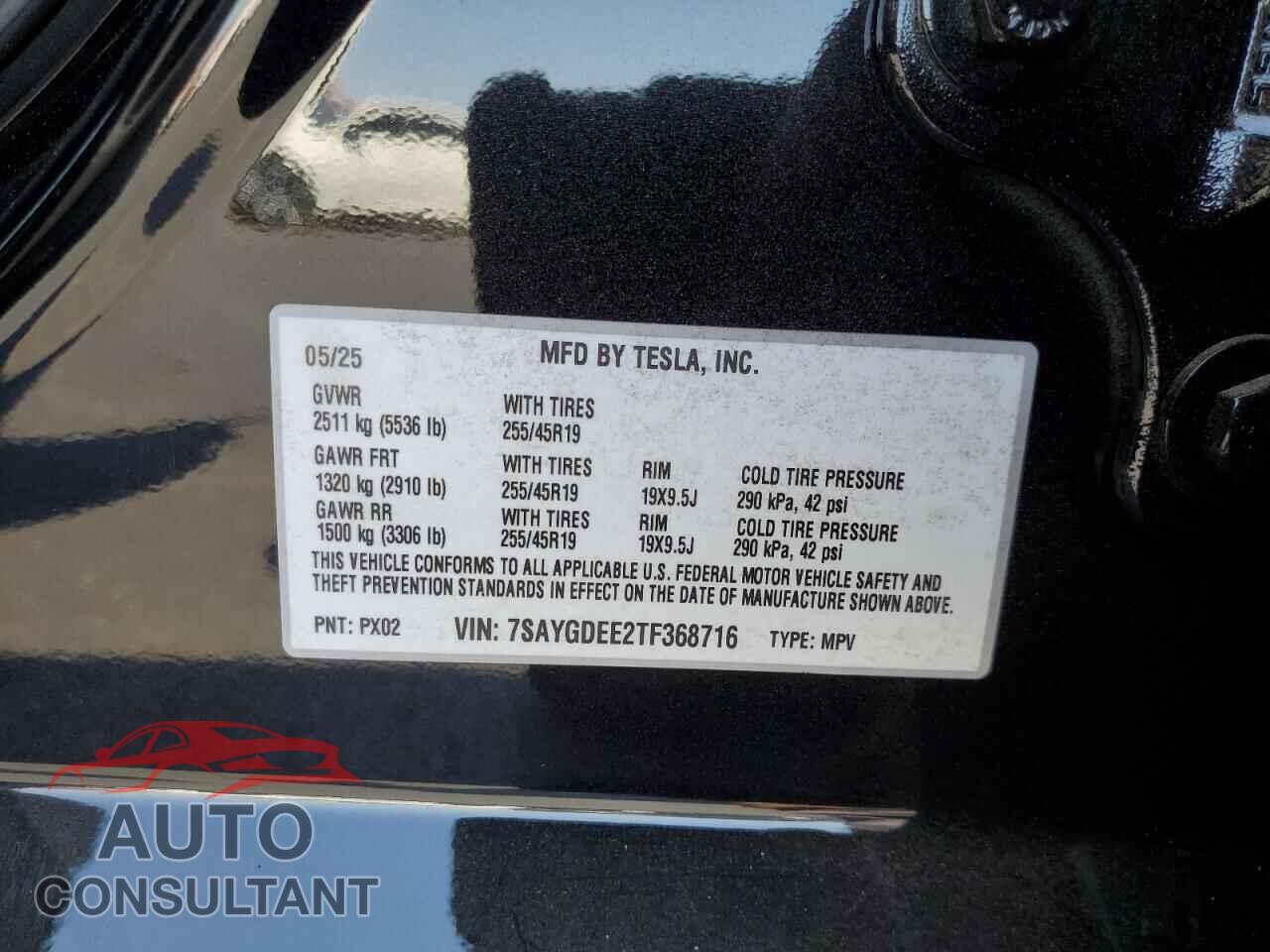 TESLA MODEL Y 2026 - 7SAYGDEE2TF368716