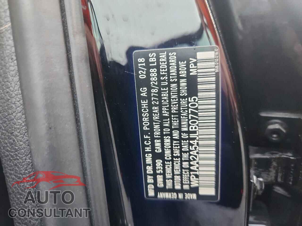 PORSCHE MACAN 2018 - WP1AA2A54JLB07705