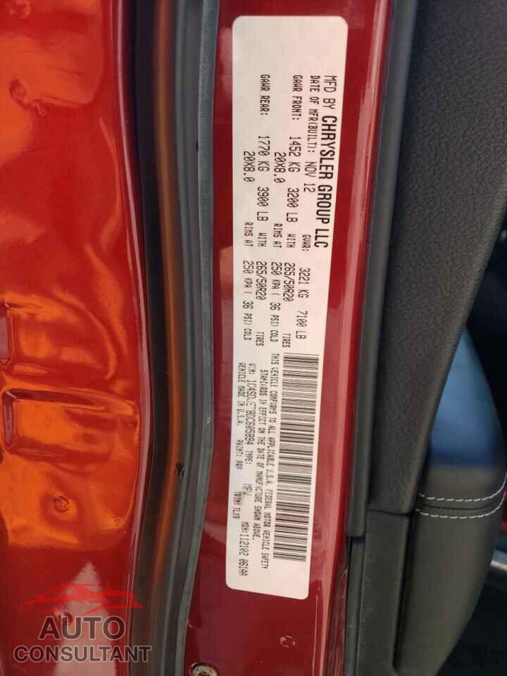 DODGE DURANGO 2013 - 1C4SDJET8DC605894